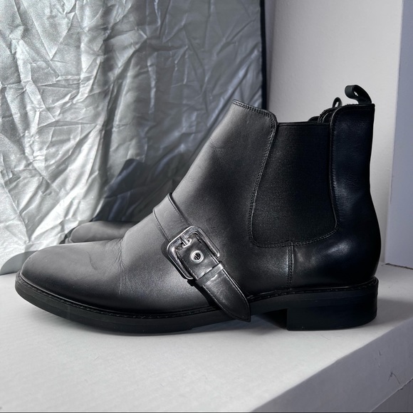 Marc Fisher Brigita Black Buckle Ankle 